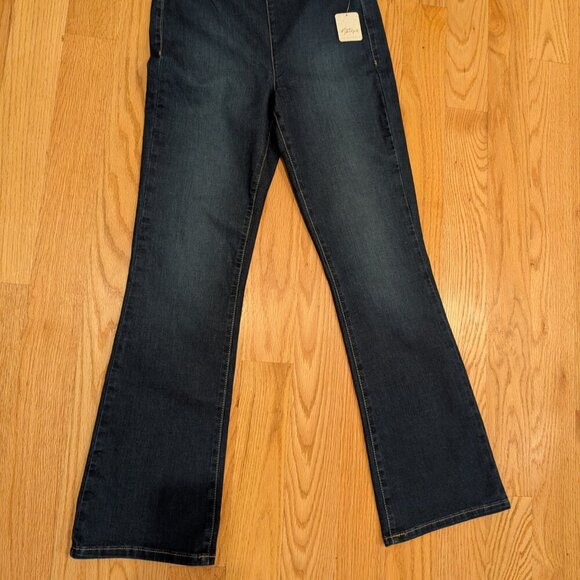 NWT Free People In My Feelings Cropped Bootcut Pull-on Jeans Sz Small Tall - Picture 8 of 10
